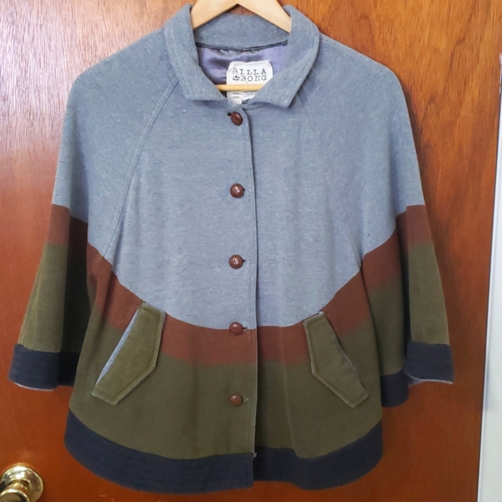 Billabong 70s style coat/pancho